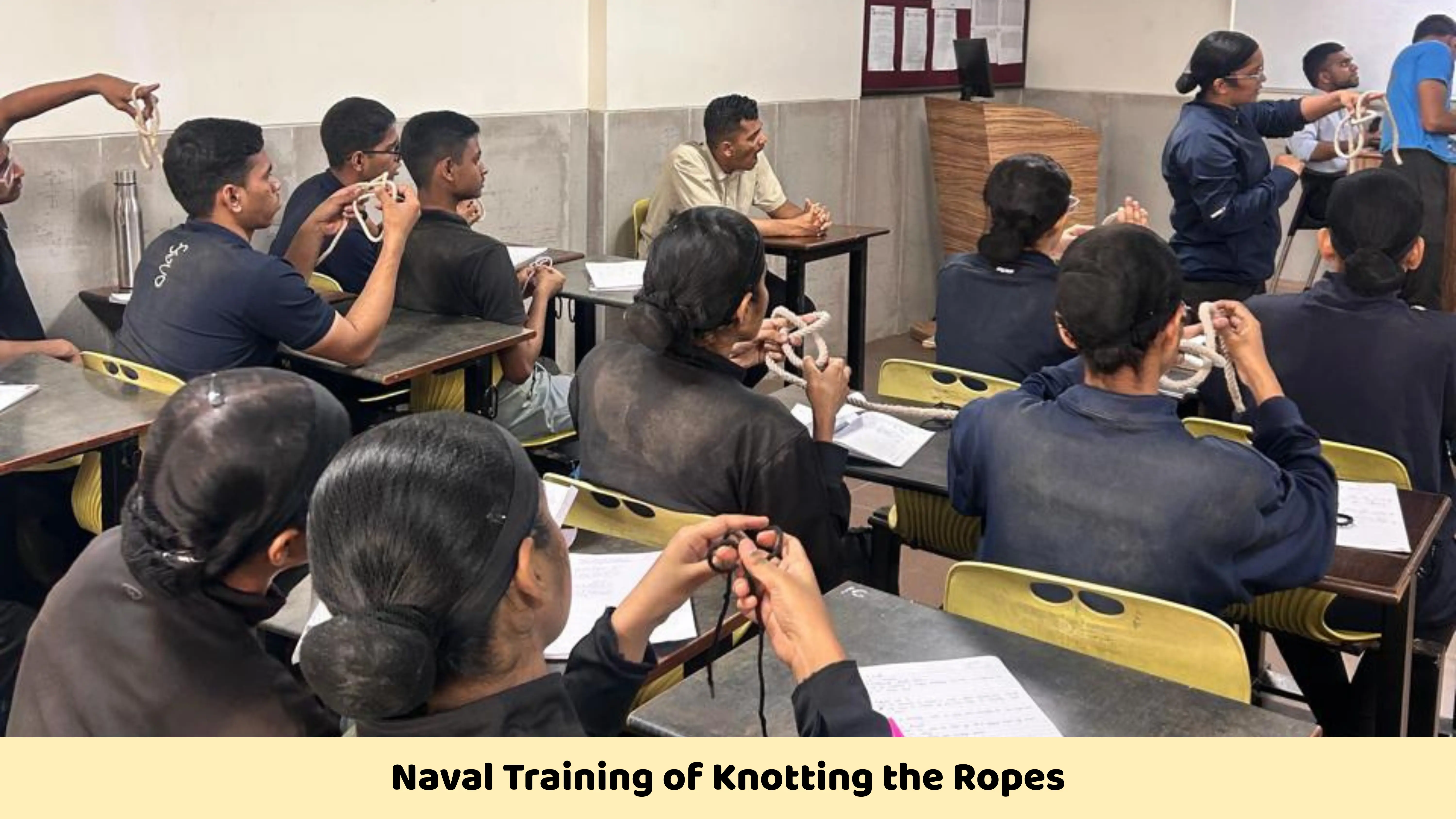 Naval Training of Knotting the Ropes